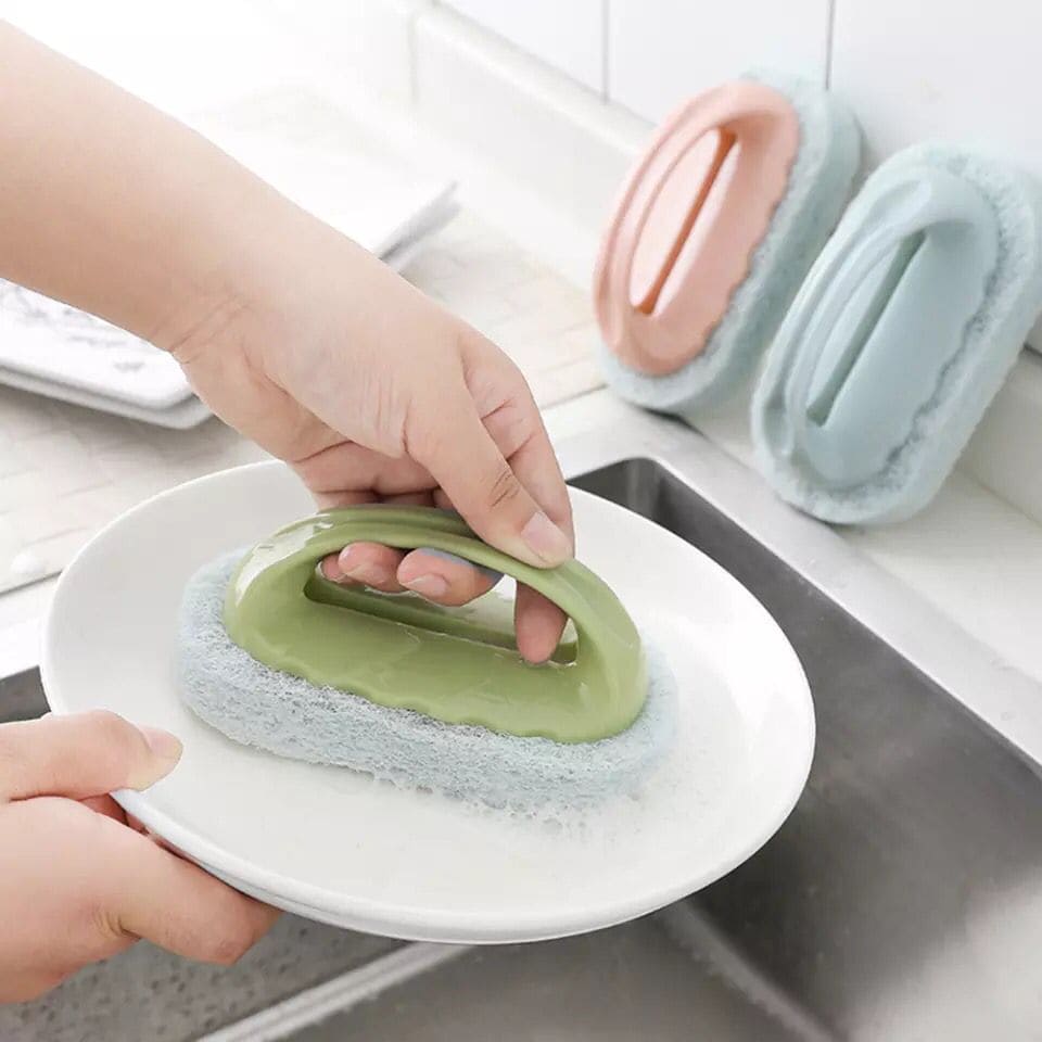 Plastic Cleaning Brush, Wall Sponge Brush, Strong Scouring Plastic Handle Washing Cleaning Brush, Strong Decontamination Bath Brush, Bathroom Kitchen Cleaning Brush Plastic Cleaning Brush, Wall Sponge Brush, Strong Scouring Plastic Handle Washing Cleaning Brush, Strong Decontamination Bath Brush, Bathroom Kitchen Cleaning Brush